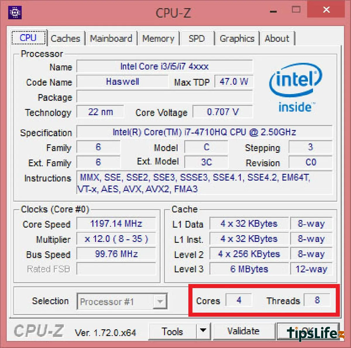 "CPU-Zソフトウェアでグラフィックカードを確認する</p