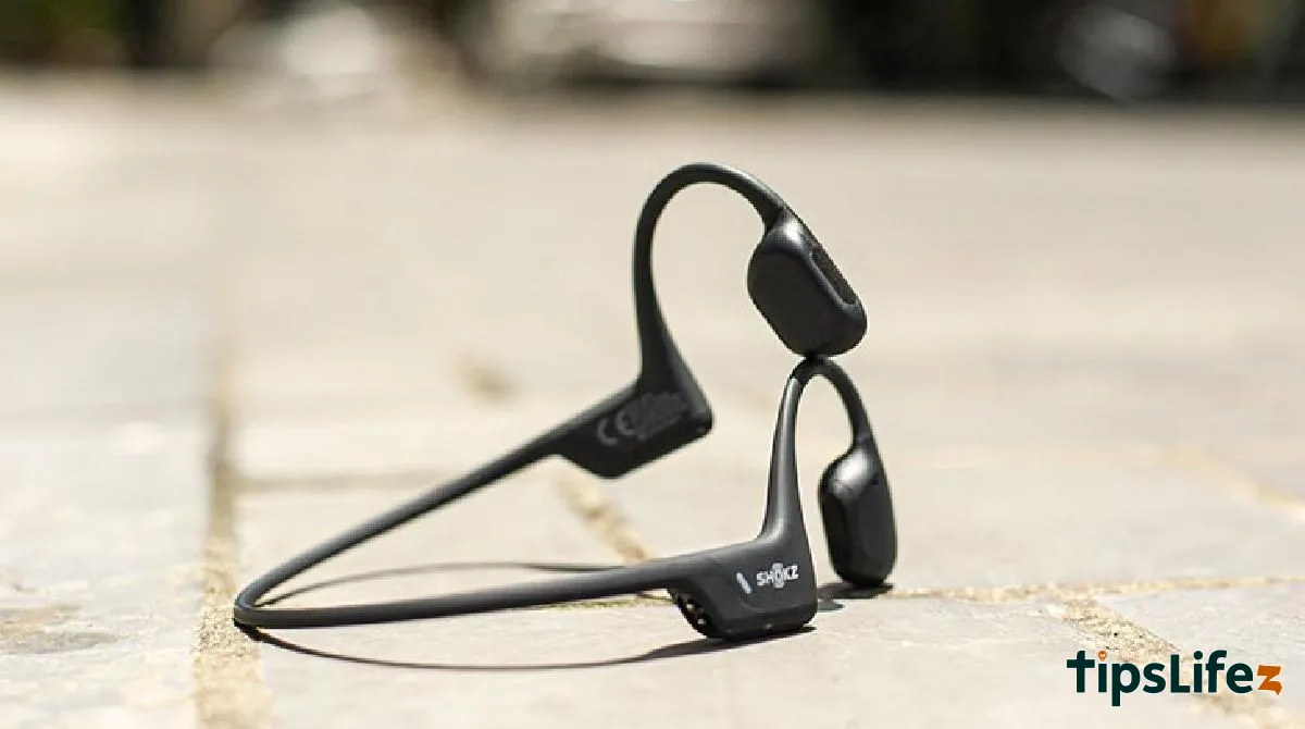 Shokz OPENRUN PRO headphones feature a compact neckband design